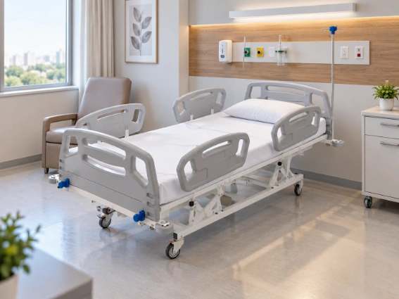 Cama hospitalar em quarto de internação