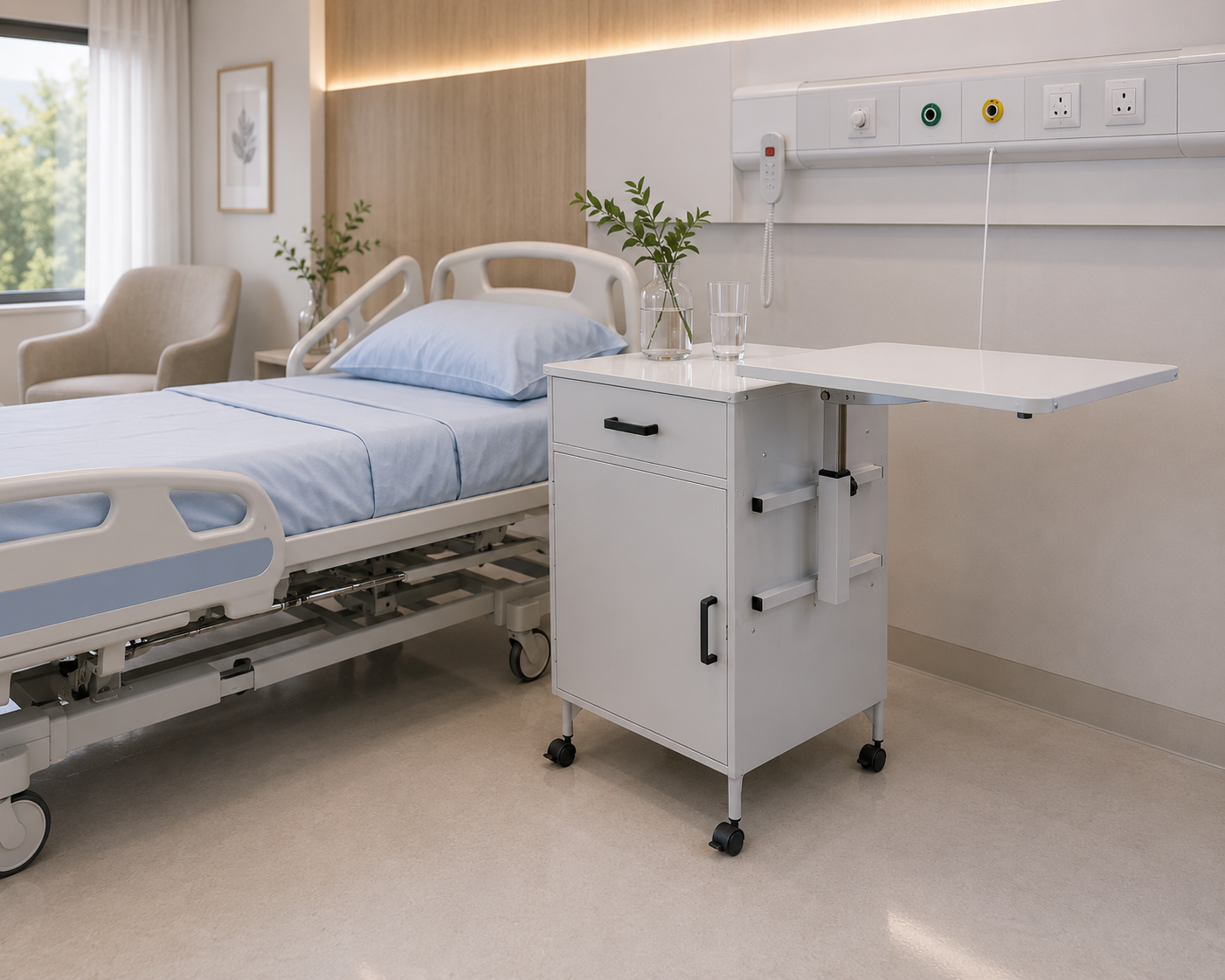 Mesa de Cabeceira Hospitalar Vital Scheffer